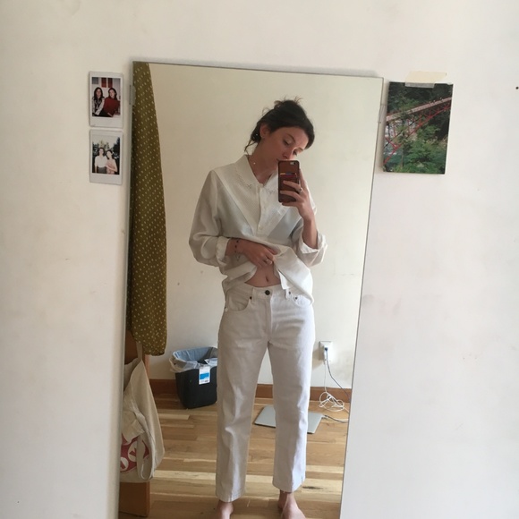Levi's cropped white jeans - Picture 2 of 2